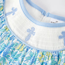Load image into Gallery viewer, Blue Smock Easter Cross Set
