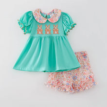 Load image into Gallery viewer, Easter Bunny Floral Short Set
