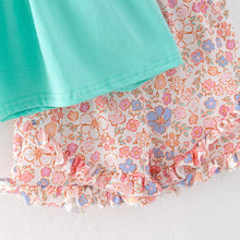 Load image into Gallery viewer, Easter Bunny Floral Short Set
