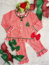 Load image into Gallery viewer, Christmas Red  Plaid PJ
