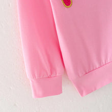 Load image into Gallery viewer, Merry Chenille Patch Pink Shirt and Pant Set
