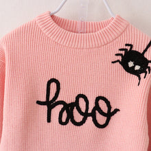 Load image into Gallery viewer, Pink Boo Spider Sweater Skirt Set
